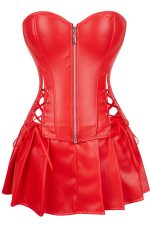 Robe lingerie cuir grande taille