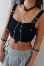 Harnais chaîne corps et menottes