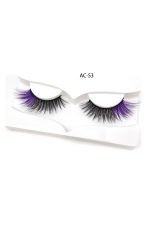 Faux cils noirs et violets élégants