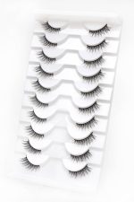 Faux cils wispy noirs