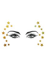 Étoiles dorées autour des yeux