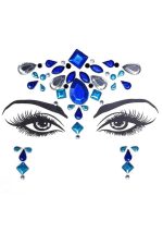Bijoux yeux bleu ciel autocollants