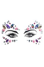 Bijoux yeux arc-en-ciel autocollants