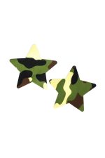 Cache-tétons étoile camouflage