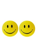 Cache-tétons smiley jaune fun
