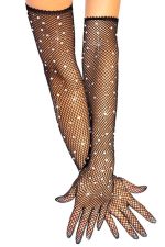 Gants résille pailletés