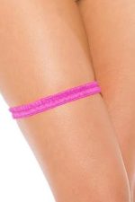 Jarretière rose néon en lycra