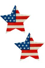 Cache-tétons drapeau américain auto-adhésifs