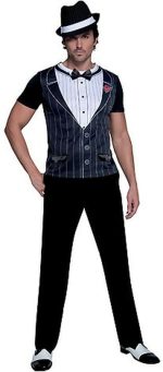 Costume gangster instantané pour homme