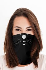Masque tour de cou chat noir