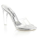 Sandales à talon transparent 11 cm vegan