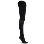 Bottes cuissardes noir simili-suède 13 cm