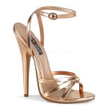 Sandale nouée rose gold à talons 15 cm
