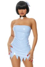 Costume betty babe vinyl bleu clair