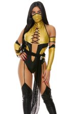 Costume Player One en bodysuit doré