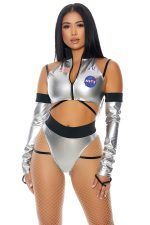 Costume astronaute argenté to the moon