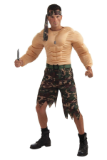 Costume commando jungle musclé homme