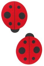Pasties coccinelle rouges adhésifs