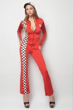 Combinaison pilote de course rouge