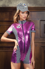 Combinaison pilote rose sexy