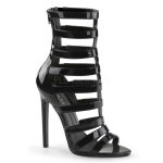 Bottines sandales à brides noires 5 pouces