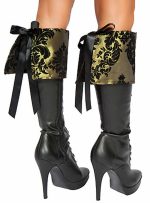 Guêtres de bottes satin deluxe à nouer