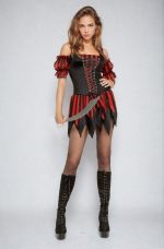 Costume pirate flibustier femme