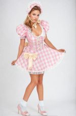 Costume bo peep vichy rose
