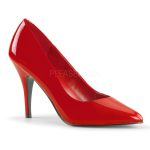 Escarpin classique vegan 10 cm rouge à motif