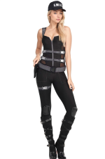 Costume tactical diva SWAT femme